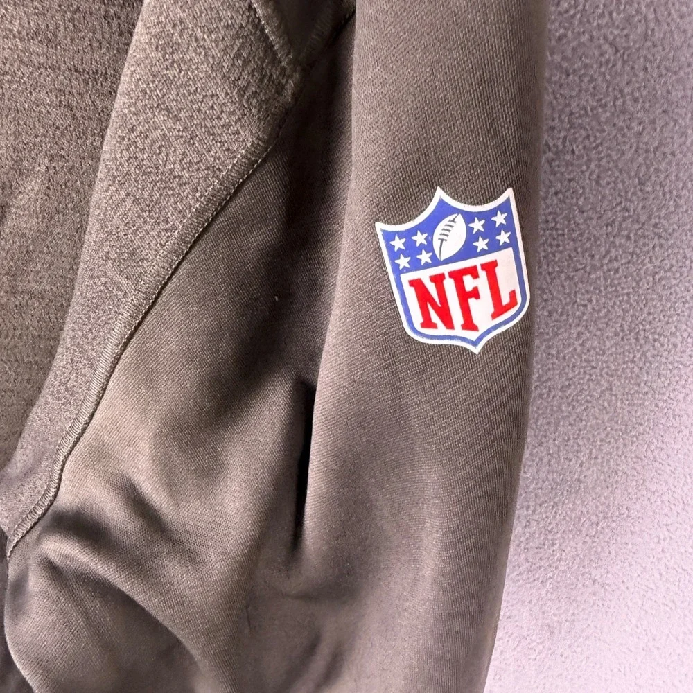 Nike Mens XL Dri-Fit Tampa Bay‎ Buccaneers 1/4 Zip Pullover Brown Read!